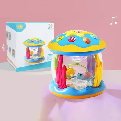 Lumibeats Drum - Sensorisches Babyspielzeug mit Lichtprojektionen, beruhigenden Melodien und Bewegungsfunktionen