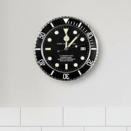 LUMICLOCK – moderni paristokäyttöinen hiljainen seinäkello hehkuvilla osoittimilla