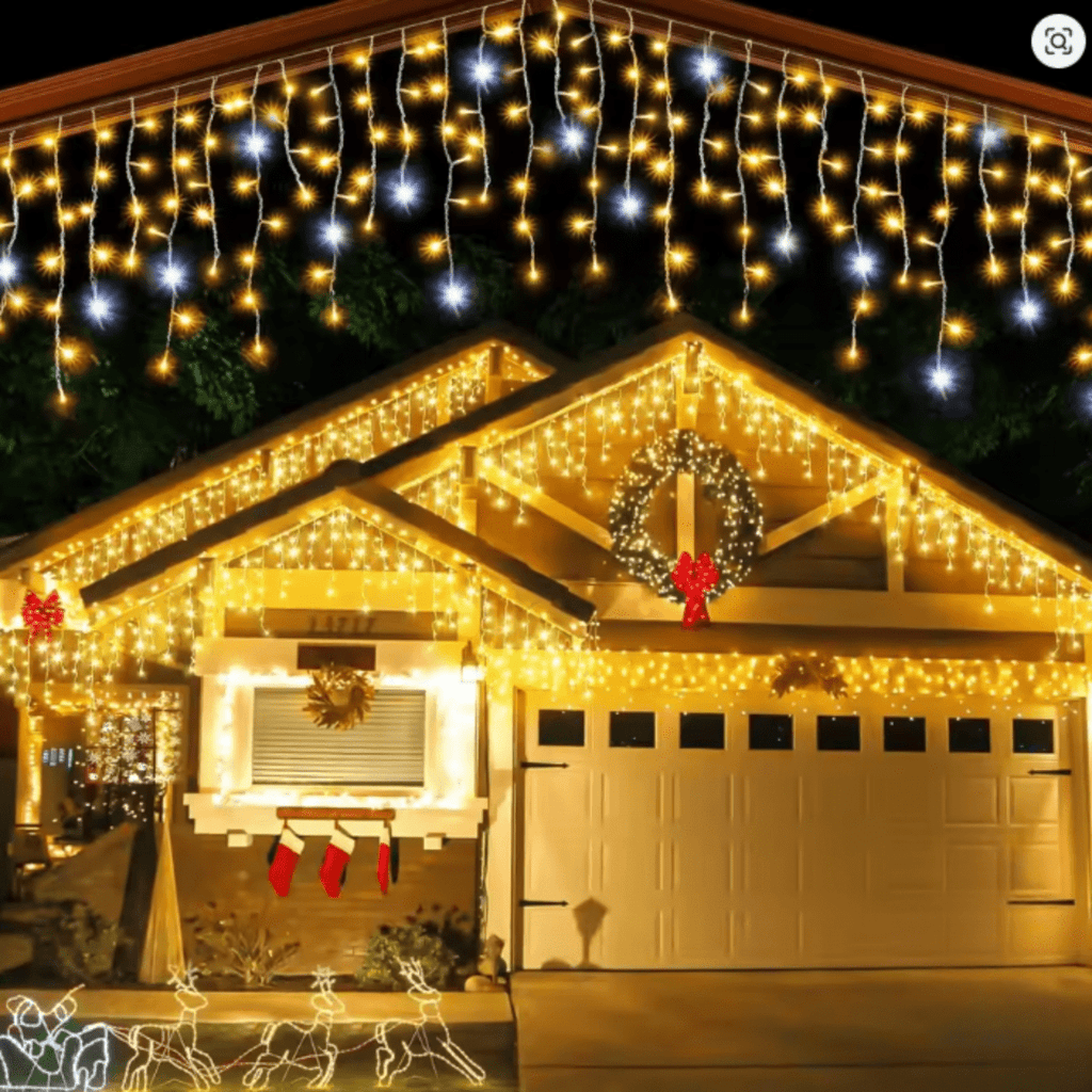 LUMICURTAIN – LED-Gartenvorhänge für funkelnde Außenatmosphäre