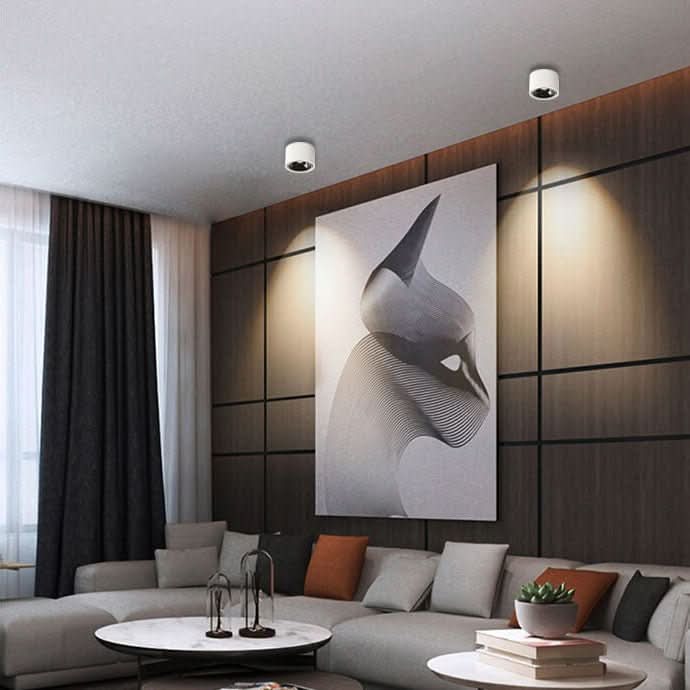 Minispot LED - minimalist ceiling lamp with adjustable lighting spot 10