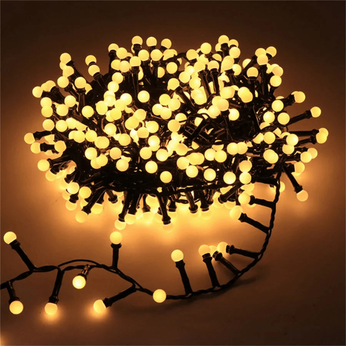 LUMIGLOW – Buiten LED Sfeerverlichting met Waterdichte Bolvormige Lampen & 8 Verlichtingsstanden