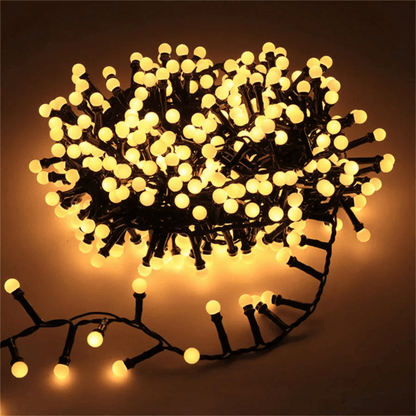 LUMIGLOW – Buiten LED Sfeerverlichting met Waterdichte Bolvormige Lampen & 8 Verlichtingsstanden