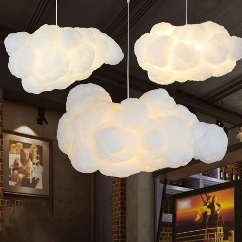 LUMINA MODERNA - Lampe suspendue moderne avec deux abat-jours blancs