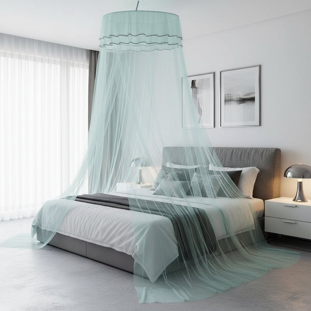 Elegant Princess Dome Mosquito Net with Luminous Butterfly Decor - 100% Polyester 7