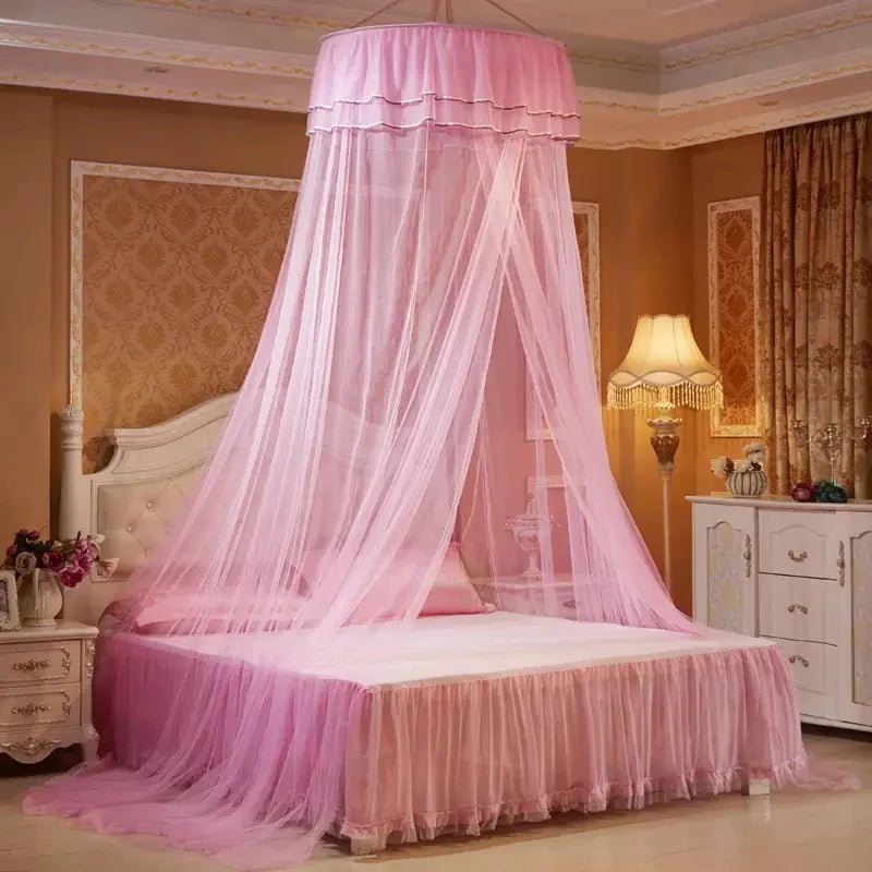Elegant Princess Dome Mosquito Net with Luminous Butterfly Decor - 100% Polyester 0