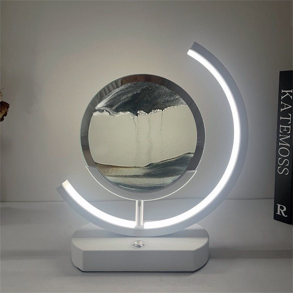 LUMISAND – 3D LED Flowing Sand Art Table Lamp with USB Charging
