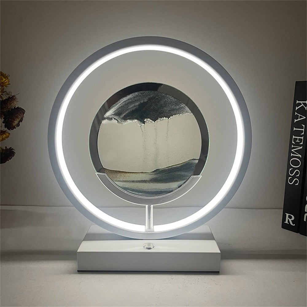 LUMISAND – 3D LED Flowing Sand Art Table Lamp with USB Charging