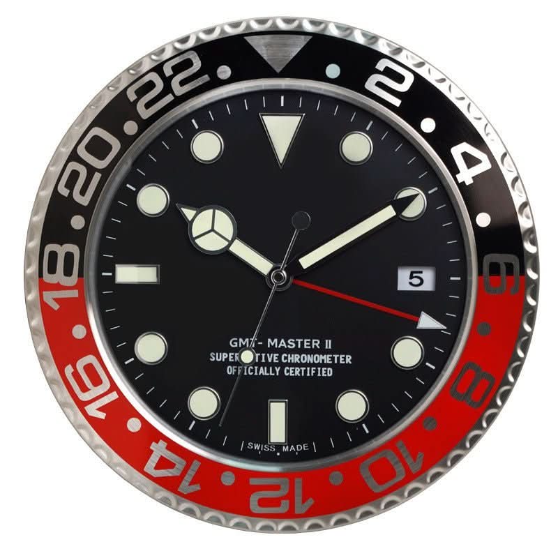 Contemporary Silent Wall Clock with Luminous Hands & Stainless Steel Frame 2