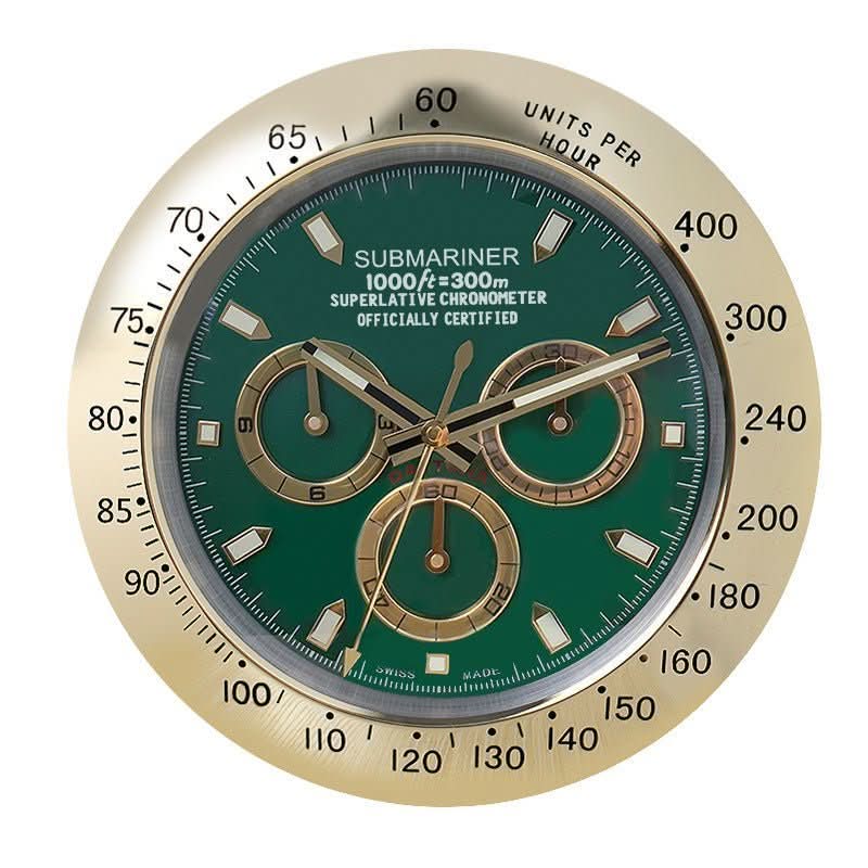 Contemporary Silent Wall Clock with Luminous Hands & Stainless Steel Frame 6