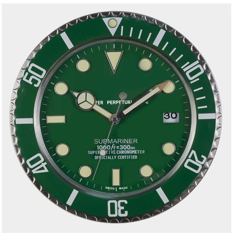 Contemporary Silent Wall Clock with Luminous Hands & Stainless Steel Frame 4