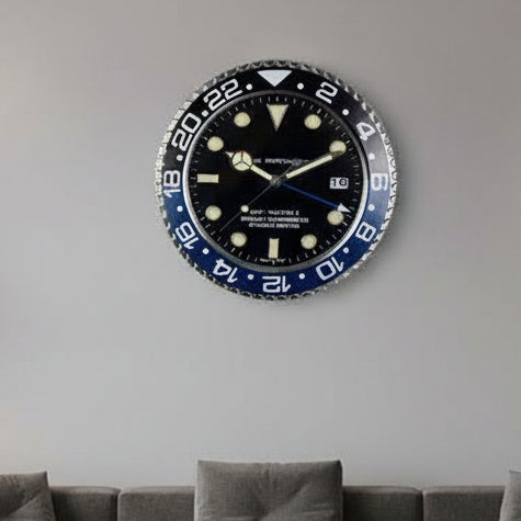 Contemporary Silent Wall Clock with Luminous Hands & Stainless Steel Frame 8