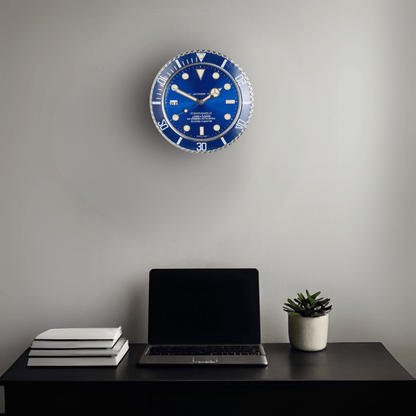 Lumora Modern Silent Wall Clock | Luminous stainless steel clock with battery-operated precision