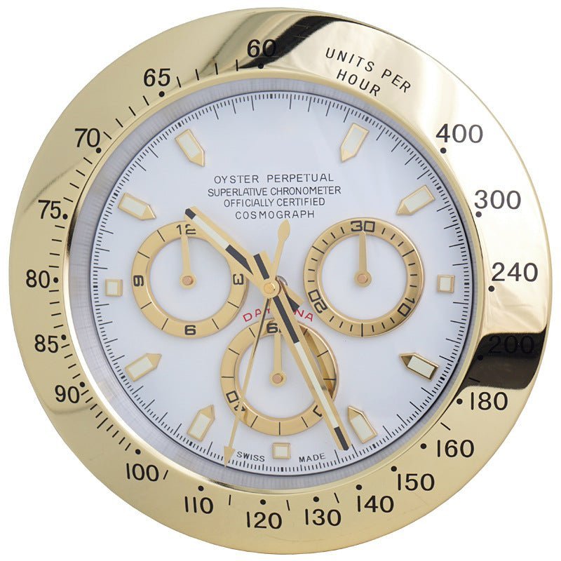 Contemporary Silent Wall Clock with Luminous Hands & Stainless Steel Frame 1