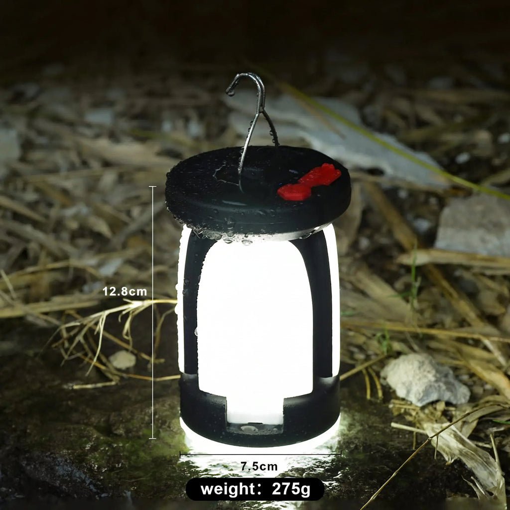 Portable Solar USB Camping Lantern with 90° Folding Leaf, 2400mAh Battery 1