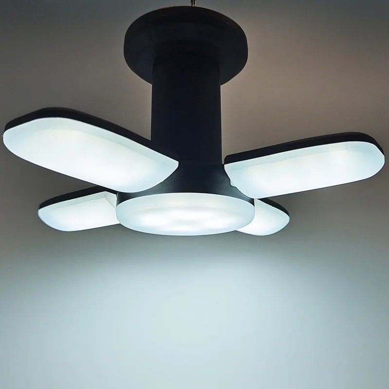 Portable Solar USB Camping Lantern with 90° Folding Leaf, 2400mAh Battery 5