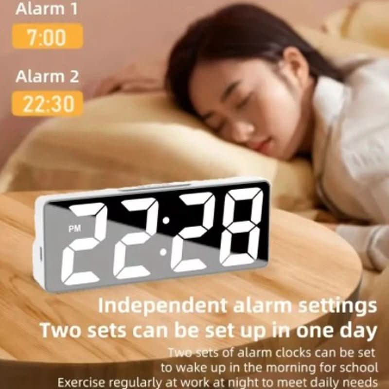 LumiTime – LED-digitaalinen herätyskello lämpötilanäytöllä