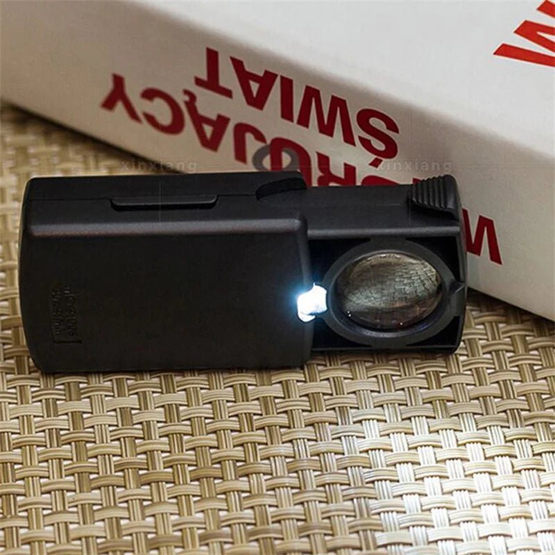 30X Handheld Illuminated Magnifying Glass with LED Light for Jewelry Inspection 3