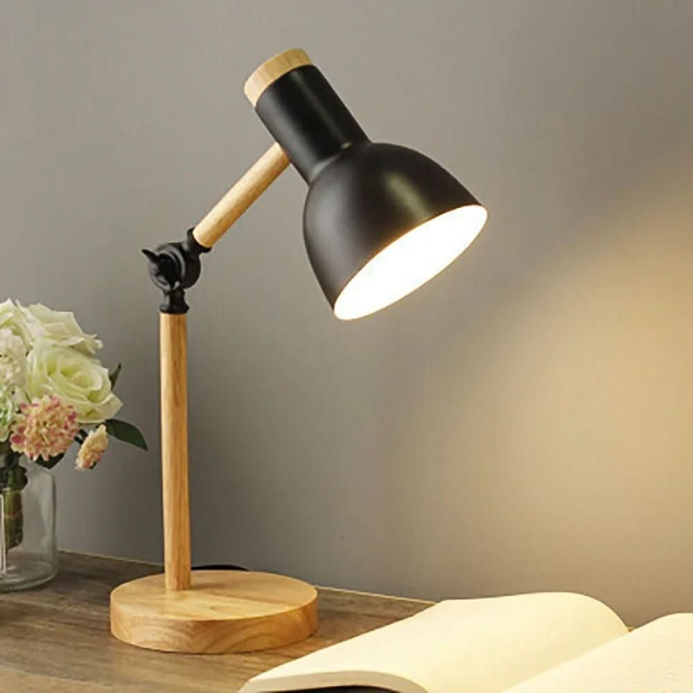 Lumowood Desk Lamp-Adjustable wooden lamp in Scandinavian style for stylish lighting 4
