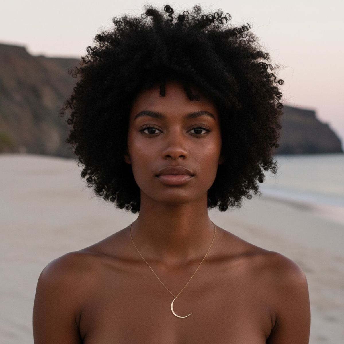 LunaMoon - Collar de oro impermeable e hipoalergénico con recubrimiento duradero