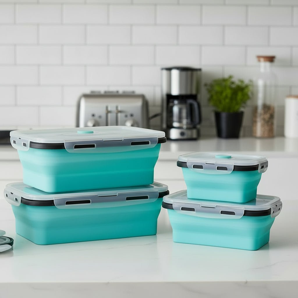 BOXIFY – Collapsible Silicone BPA-Free Food Lunch Box Set 0