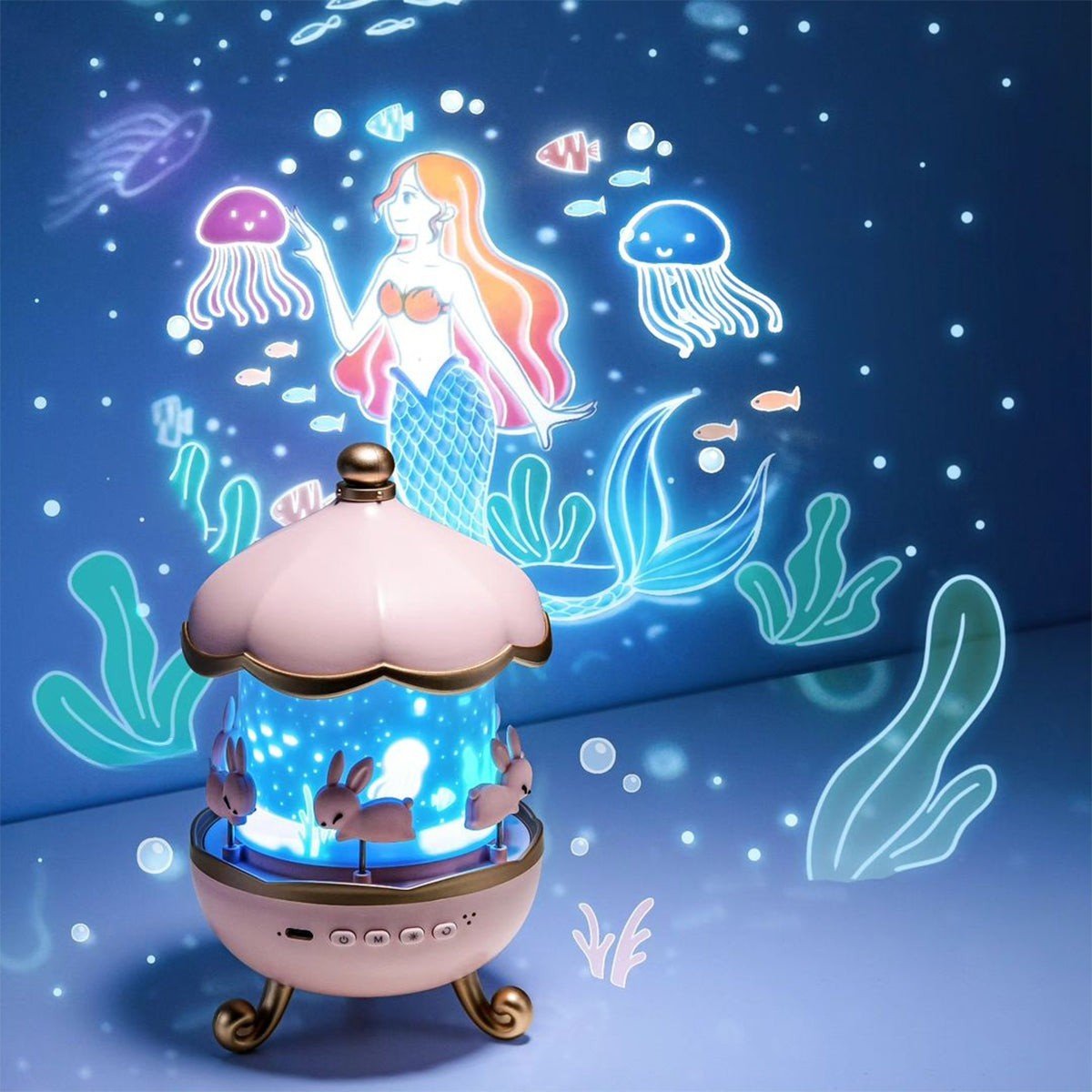 Lunivra – Enchanted Dream Projector with Music & 12 Light Patterns