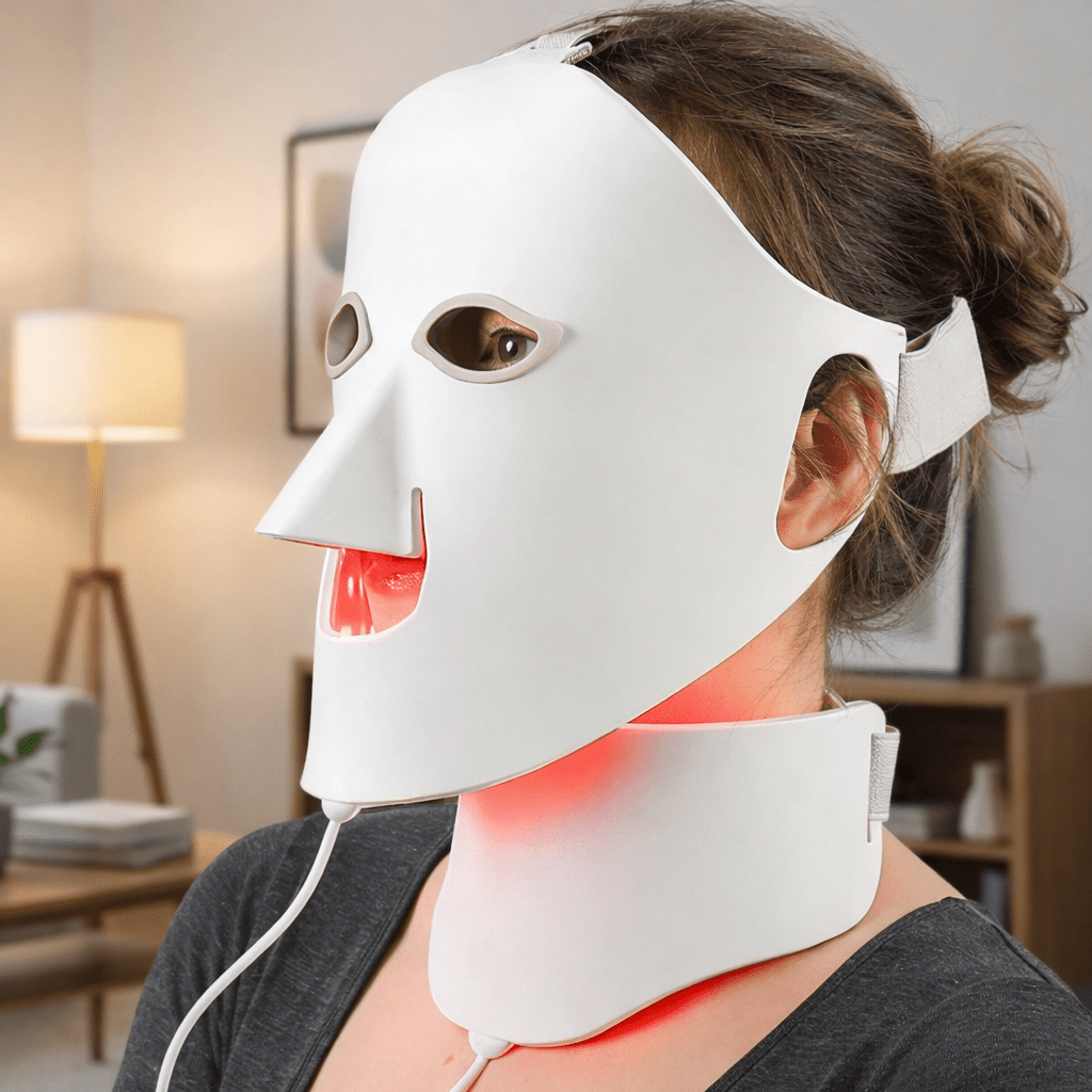 LUXDERMA – Máscara de Terapia de Luz LED para Rejuvenescimento da Pele