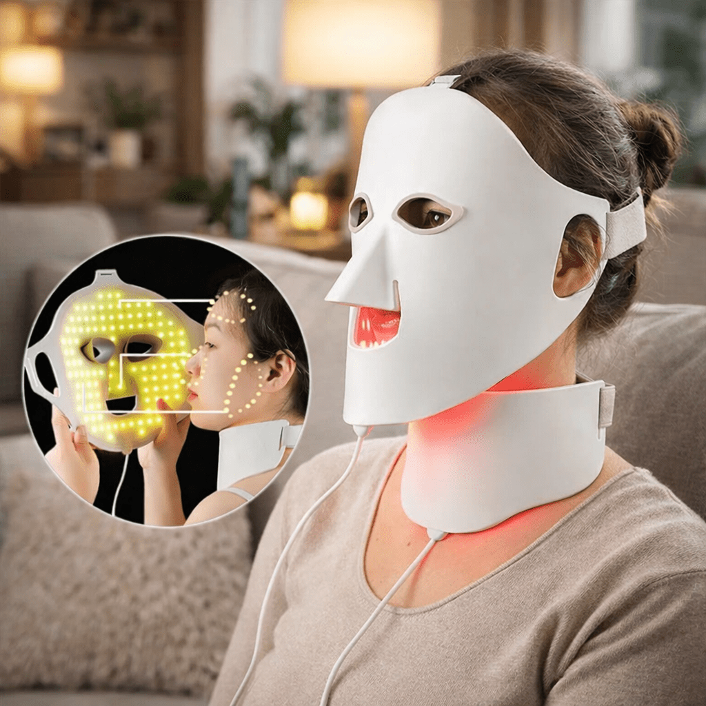LUXDERMA – Máscara de Terapia de Luz LED para Rejuvenescimento da Pele