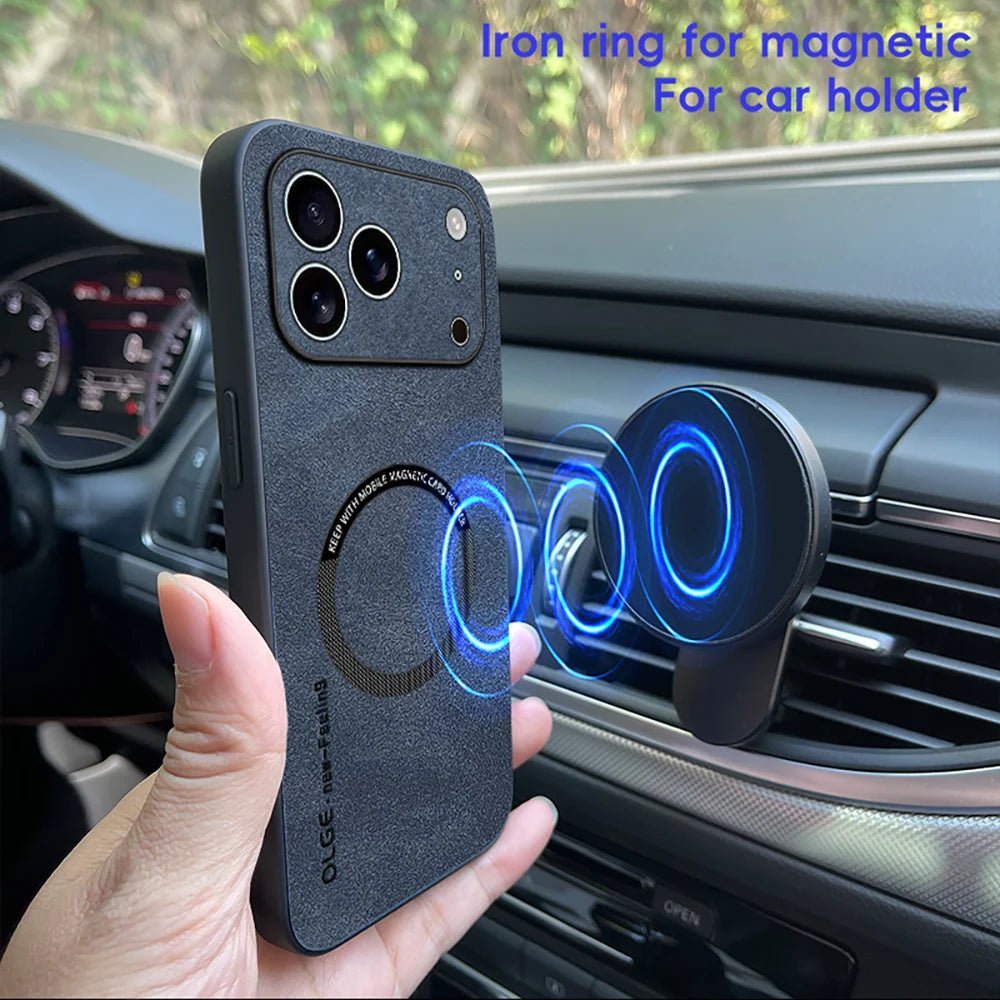 MAGHIDE – Premium Leather MagSafe Case for iPhone 11-17 Series 7