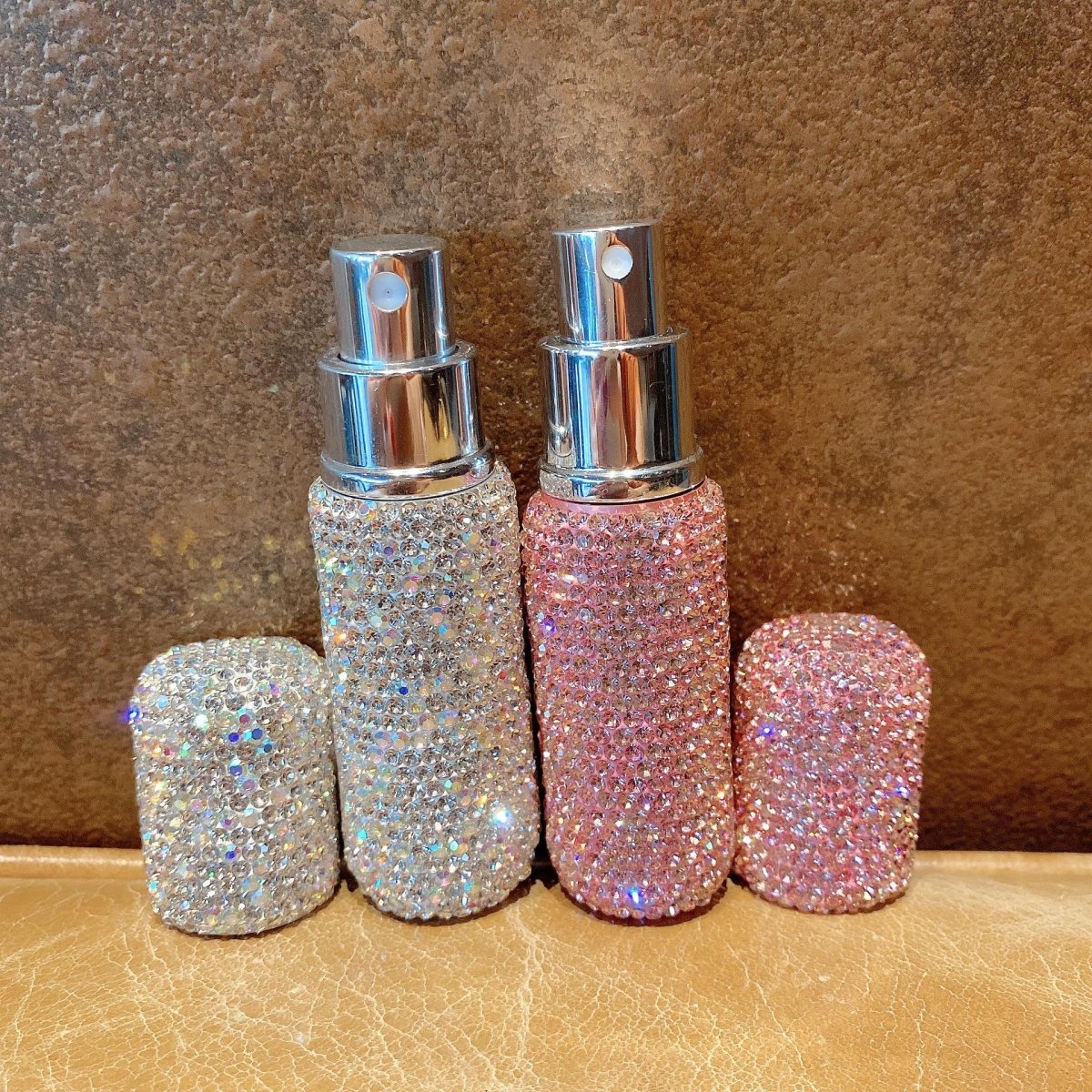  Small perfume bottle - refillable 10 ml perfume bottle in elegant diamond design-3