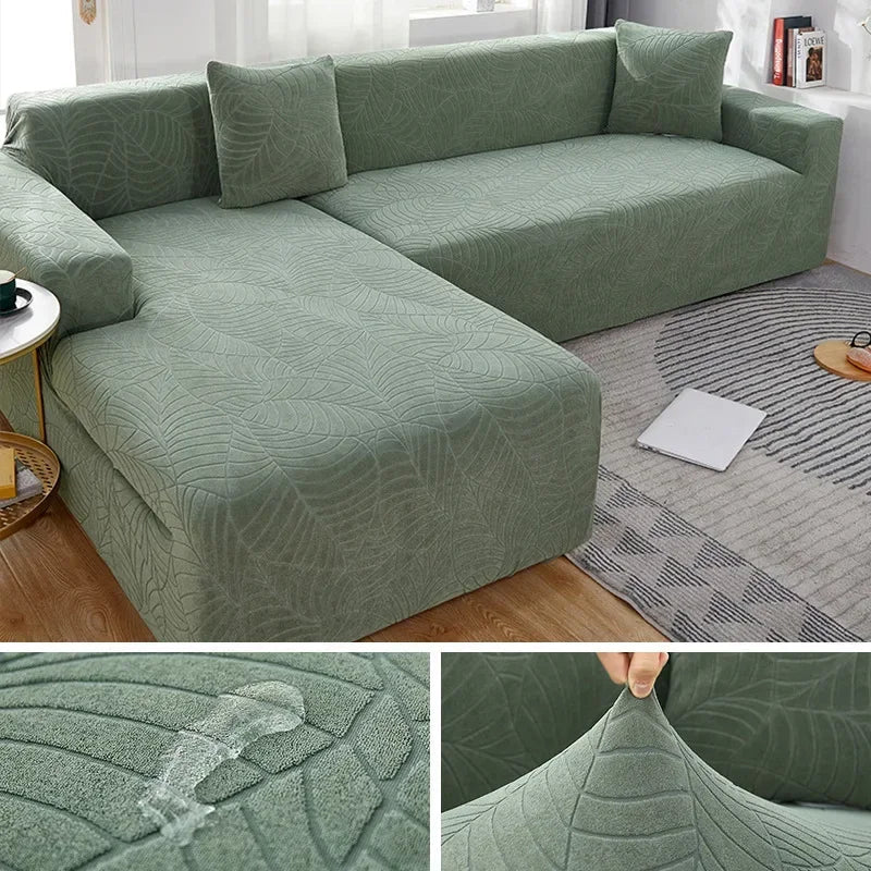 FURNIFIT – Custom Fit Polyester Sofa Cover for L-Shaped Couches 8