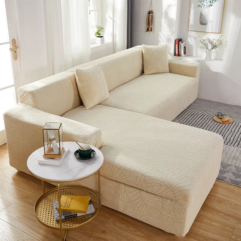 FURNIFIT – Custom Fit Polyester Sofa Cover for L-Shaped Couches 4