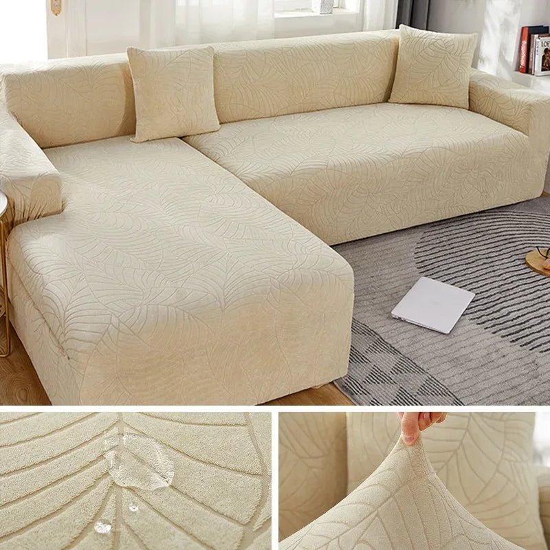 FURNIFIT – Custom Fit Polyester Sofa Cover for L-Shaped Couches 11