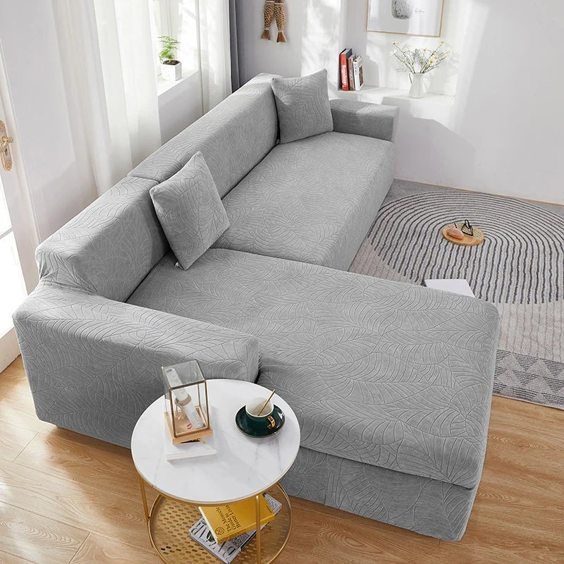 FURNIFIT – Custom Fit Polyester Sofa Cover for L-Shaped Couches 1