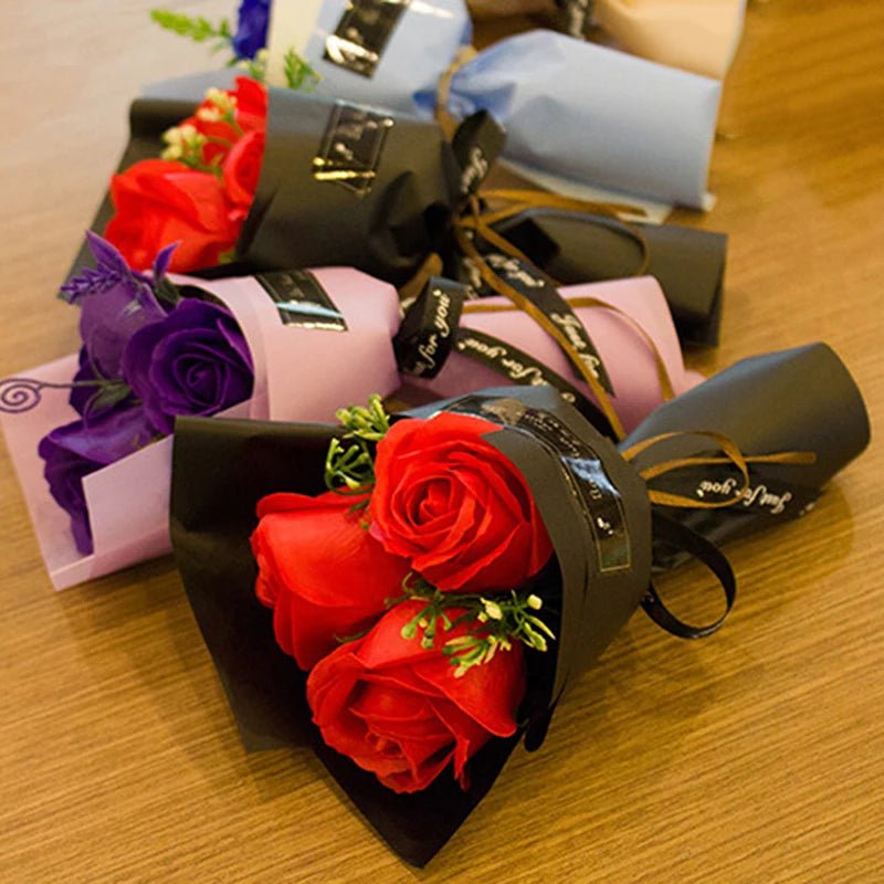 BLOOMSOAP – Artificial Flower Bouquet with Rose Soap Flowers for Home Decor 2