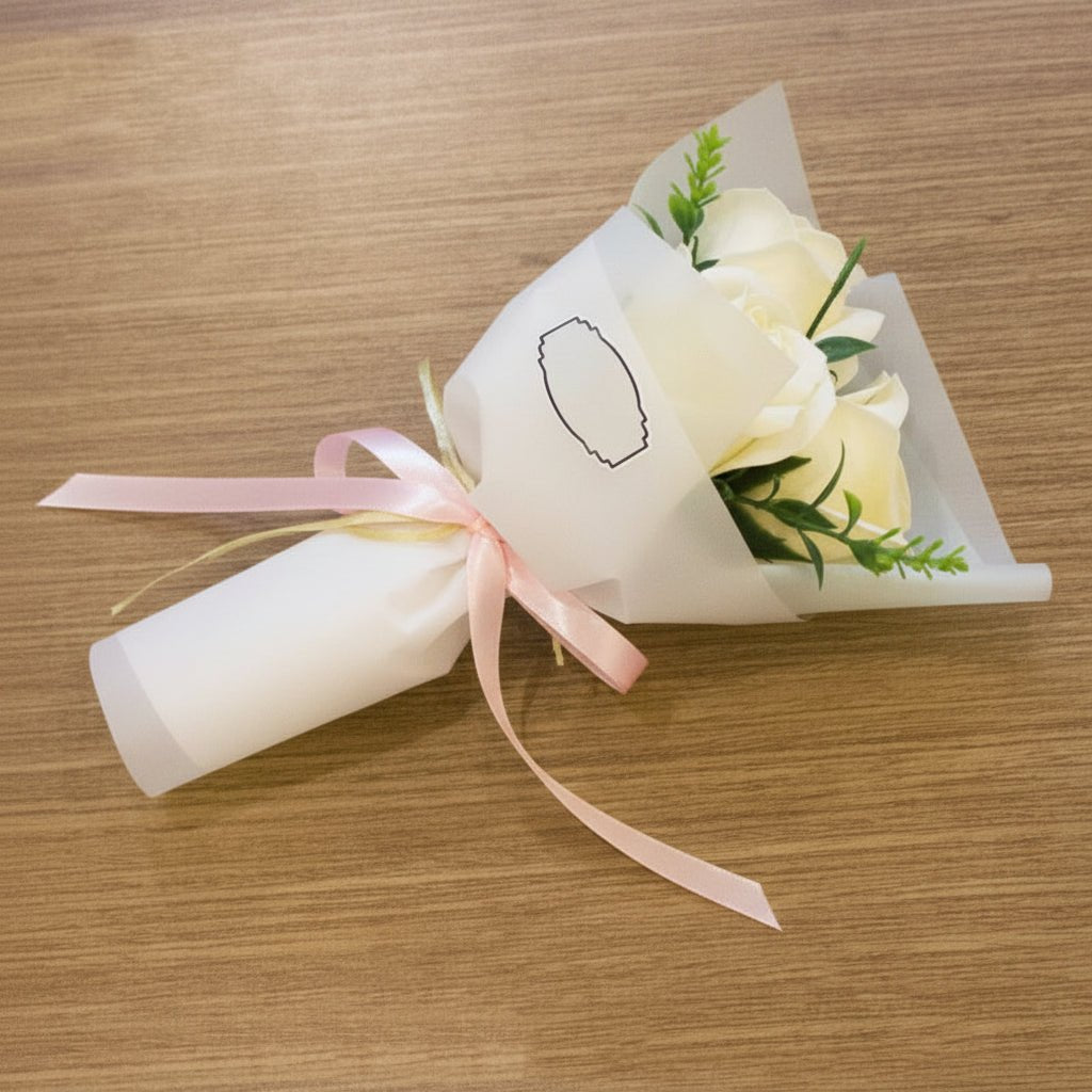 BLOOMSOAP – Artificial Flower Bouquet with Rose Soap Flowers for Home Decor 4