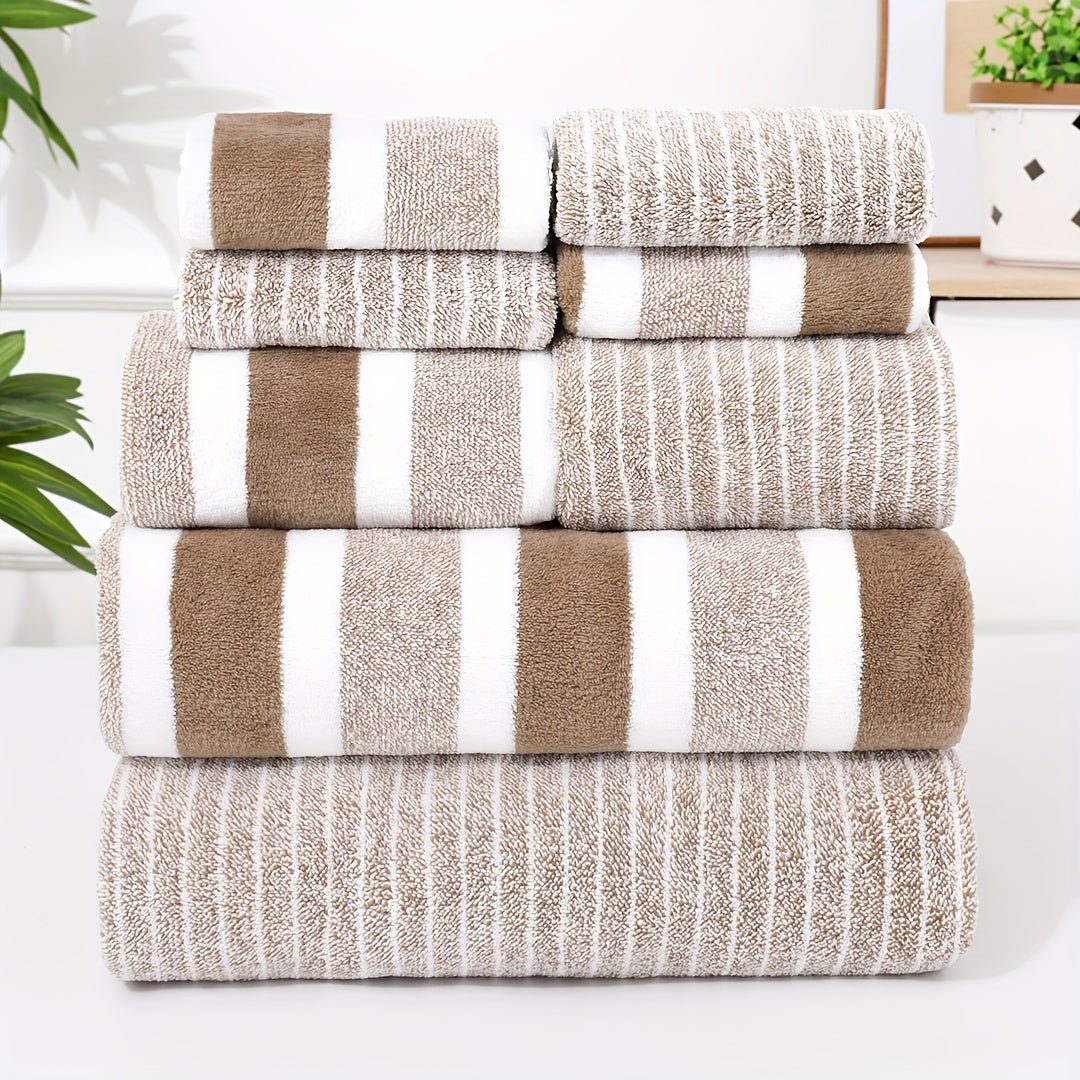  Luxury coral bathing towel set-ultraich & absorbing for ultimate comfort-1