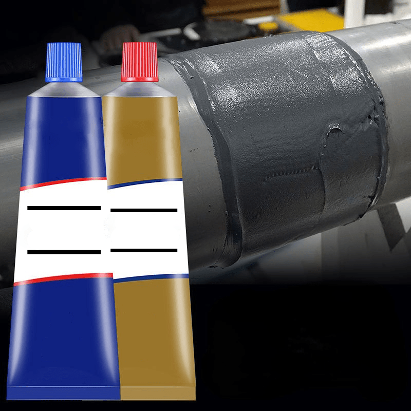 Magic Repair Gel for Metal - Strong Adhesive, Set of 2, 100g, Easy Application for Steel, Aluminum, and Brass Repairs-2