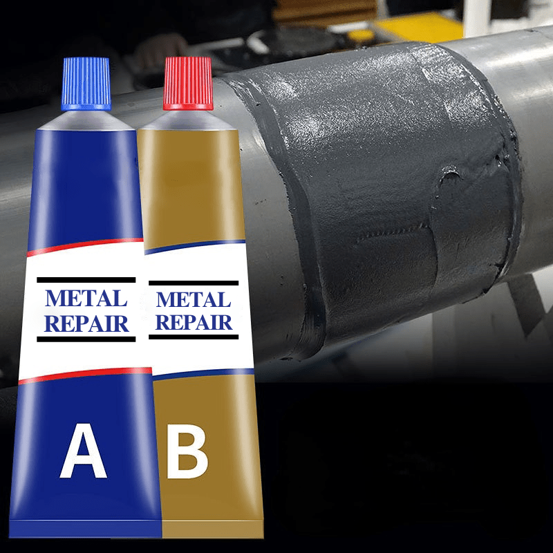 Magic Repair Gel for Metal - Strong Adhesive, Set of 2, 100g, Easy Application for Steel, Aluminum, and Brass Repairs-2