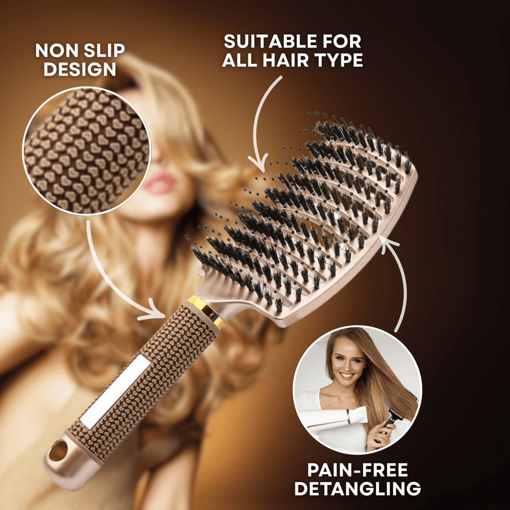 GLIMBRUSH – Escova Desembaraçadora Indolor para Cabelo Suave e Brilhante