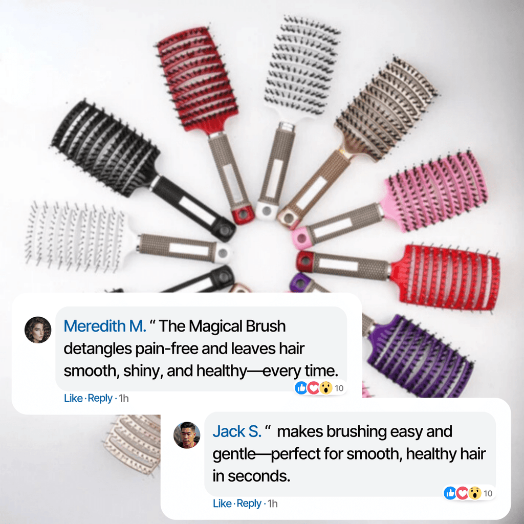 GLIMBRUSH – Escova Desembaraçadora Indolor para Cabelo Suave e Brilhante