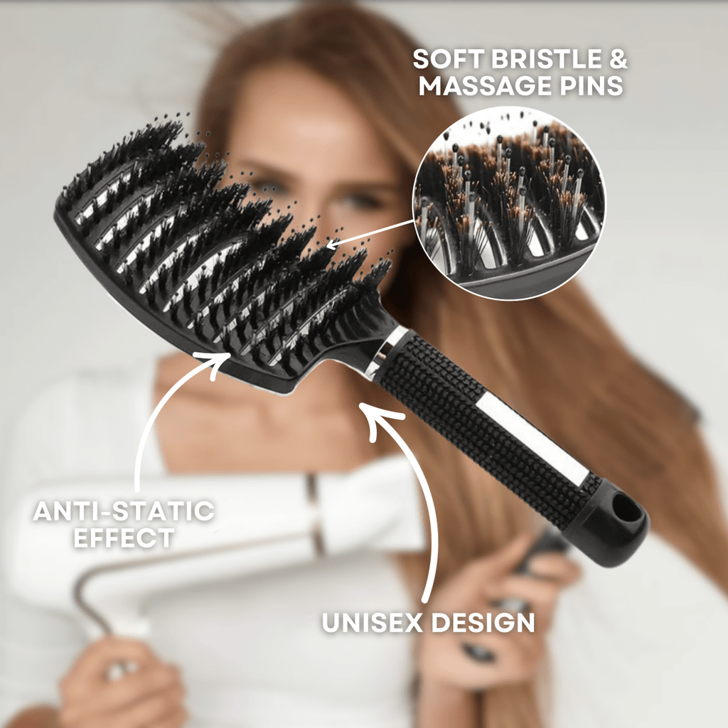 GLIMBRUSH – Escova Desembaraçadora Indolor para Cabelo Suave e Brilhante