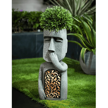 TRÍO MÁGICO – Estatuas de jardín de resina solar para una atmósfera exterior encantadora