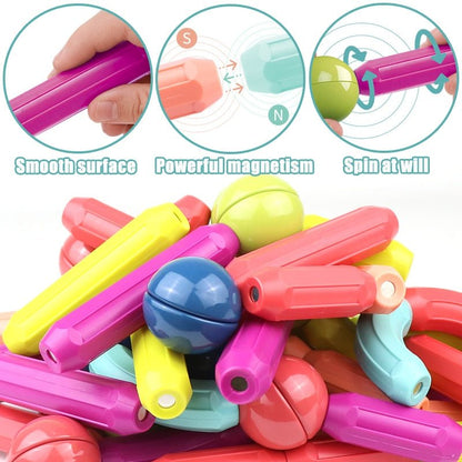 Magicsnap Builders - Set di costruzioni magnetiche per bambini - Costruzioni creative e divertimento per l'apprendimento