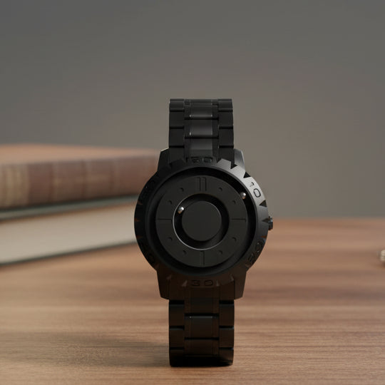  Magnnetball clock - innovative time measurement with magnetic balls & stainless steel bracelet-1