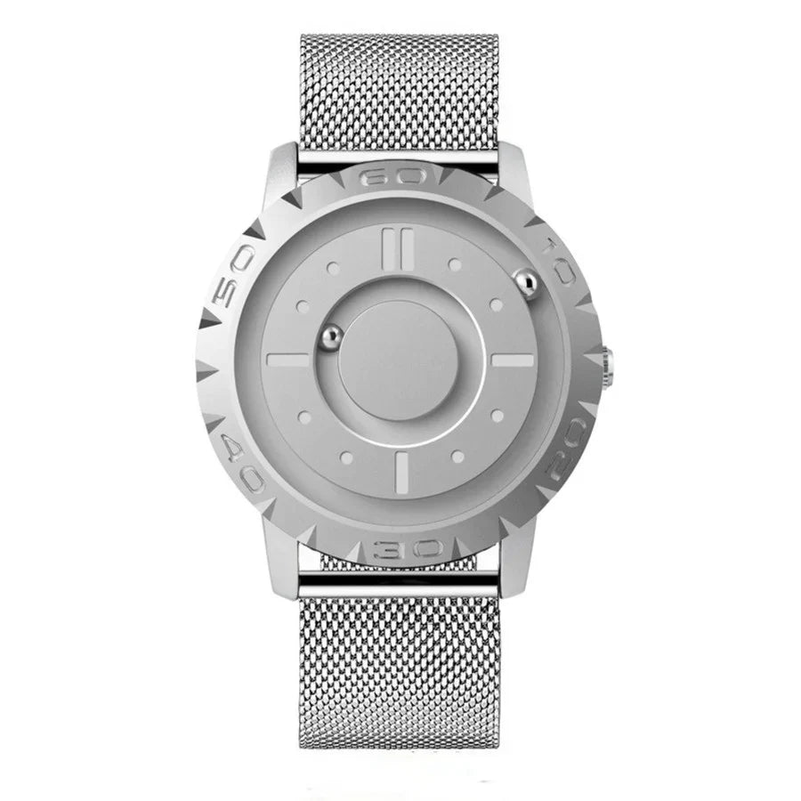  Magnnetball clock - innovative time measurement with magnetic balls & stainless steel bracelet-6