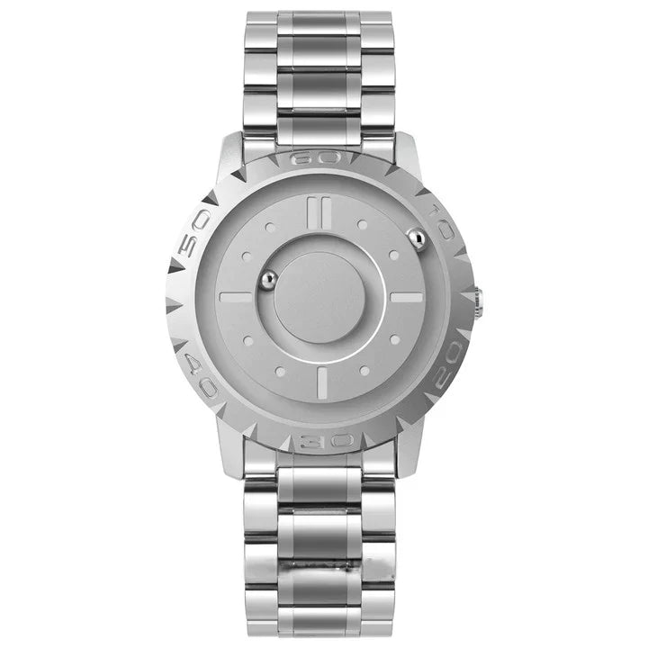  Magnnetball clock - innovative time measurement with magnetic balls & stainless steel bracelet-5