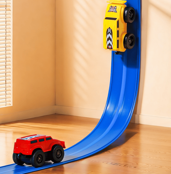 Magnetic Wall Climbing Toy Cars - Anti-Gravity Playset for Kids & Adults, Pack of 5 1