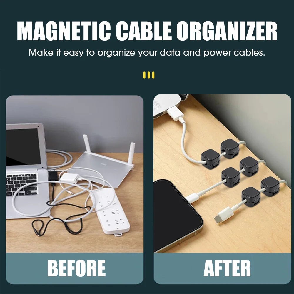 MAGNITIDY – Magnetische Kabel Organizer voor een Opgeruimde Werkplek