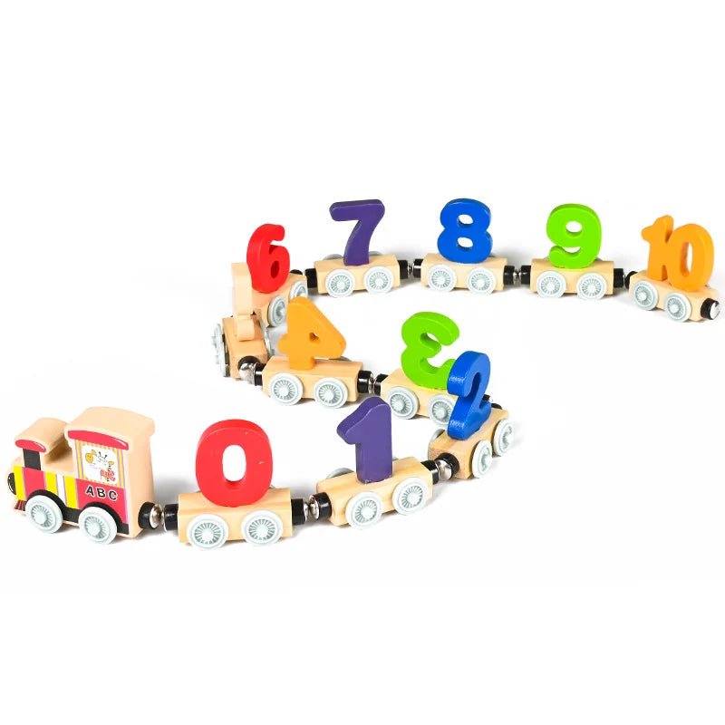 Magnitrain – Magnetic Wooden Number Train for Early Learning and Creative Play