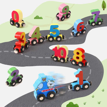 Magnitrain – Magnetic Wooden Number Train for Early Learning and Creative Play